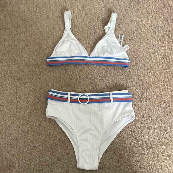 Primark Swim White Sailor Swim Set Poshmark